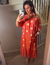 Load image into Gallery viewer, Flower daisy Bardot dress
