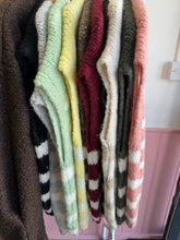 Load image into Gallery viewer, Stripe sleeveless cardigan 10 colours
