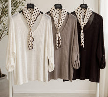 Load image into Gallery viewer, Neck tie scarf &amp; top
