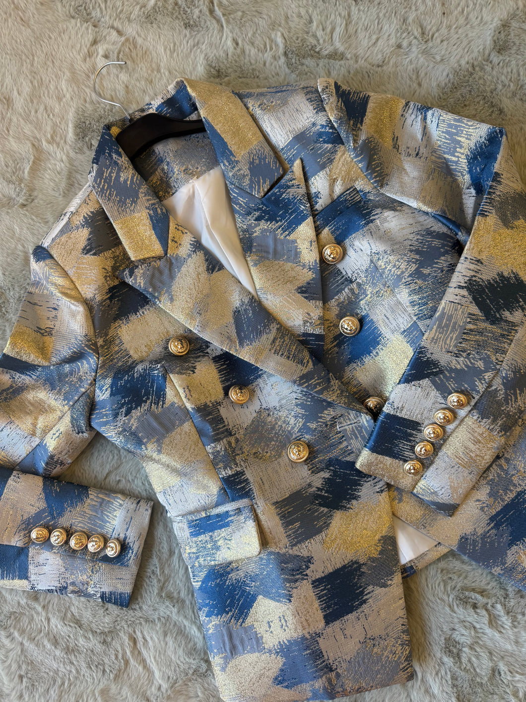 Blue luxe blazer