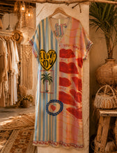Load image into Gallery viewer, I love you lurex funky dress
