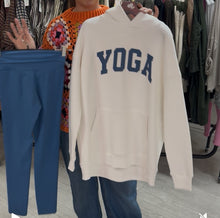 Load image into Gallery viewer, Blue navy yoga hoody
