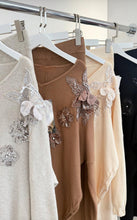 Load image into Gallery viewer, 3D flower v neck loungewear set
