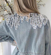 Load image into Gallery viewer, Embellished luxury denim jacket
