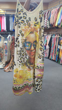 Load image into Gallery viewer, Strappy lurex yellow lady maxi dress
