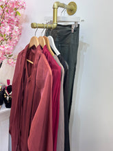 Load image into Gallery viewer, Sheer tie up blouse
