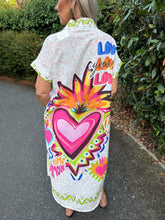 Load image into Gallery viewer, Love leopard shirt dress
