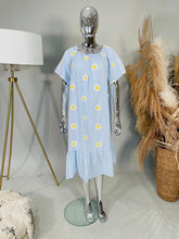 Load image into Gallery viewer, Flower daisy Bardot dress
