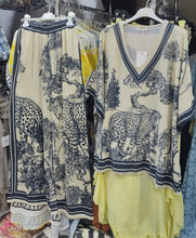 Load image into Gallery viewer, Jungle print curve loungewear set
