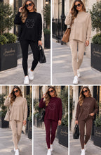 Load image into Gallery viewer, Diamonte flower loungewear set
