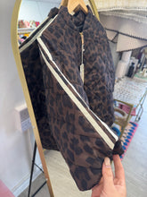 Load image into Gallery viewer, Darker animal print puffa jacket stripes
