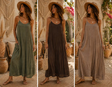 Load image into Gallery viewer, Crinkle beaded maxi dress
