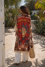 Load image into Gallery viewer, Leopard pantha kimono
