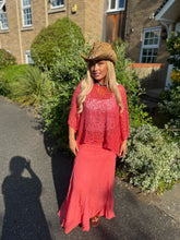 Load image into Gallery viewer, Coral skirt 100% cotton
