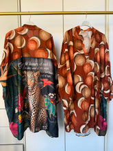 Load image into Gallery viewer, Orange print leopard tunic dress shirt
