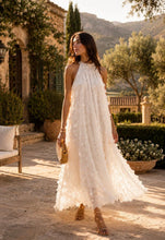 Load image into Gallery viewer, Luxury white detailed maxi dress
