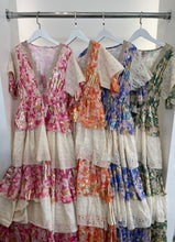 Load image into Gallery viewer, Mya ruffle boho maxi dress
