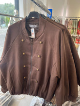 Load image into Gallery viewer, Brown soft military jacket
