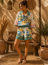 Load image into Gallery viewer, Believe lemon short sleeve shirt set
