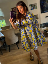 Load image into Gallery viewer, Lemon funky dress

