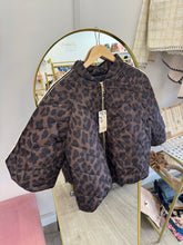 Load image into Gallery viewer, Darker animal print puffa jacket stripes
