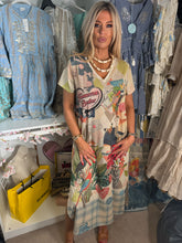 Load image into Gallery viewer, Lurex graphic dress
