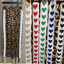 Load image into Gallery viewer, Leopard heart trousers
