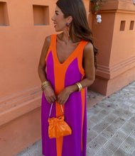 Load image into Gallery viewer, Neon flowy summer dress
