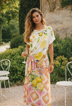 Load image into Gallery viewer, Lemon side knot Lycra dress
