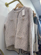 Load image into Gallery viewer, Soft tweed colour cardigan
