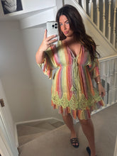 Load image into Gallery viewer, Rainbow midi dress
