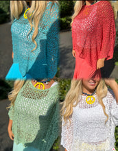 Load image into Gallery viewer, Light crochet poncho
