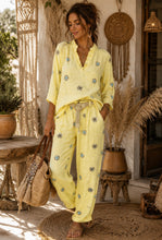 Load image into Gallery viewer, Yellow luxe Italian 100% linen co ord
