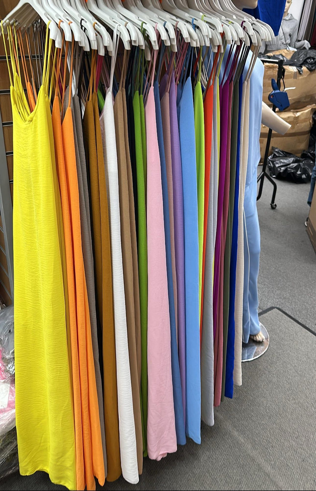 Spaghetti cross over dress