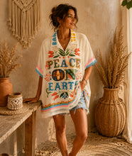 Load image into Gallery viewer, Earth peace shirt oversized
