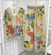 Load image into Gallery viewer, Love is kind lurex co ord
