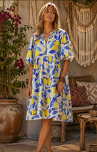 Load image into Gallery viewer, Lemon funky dress
