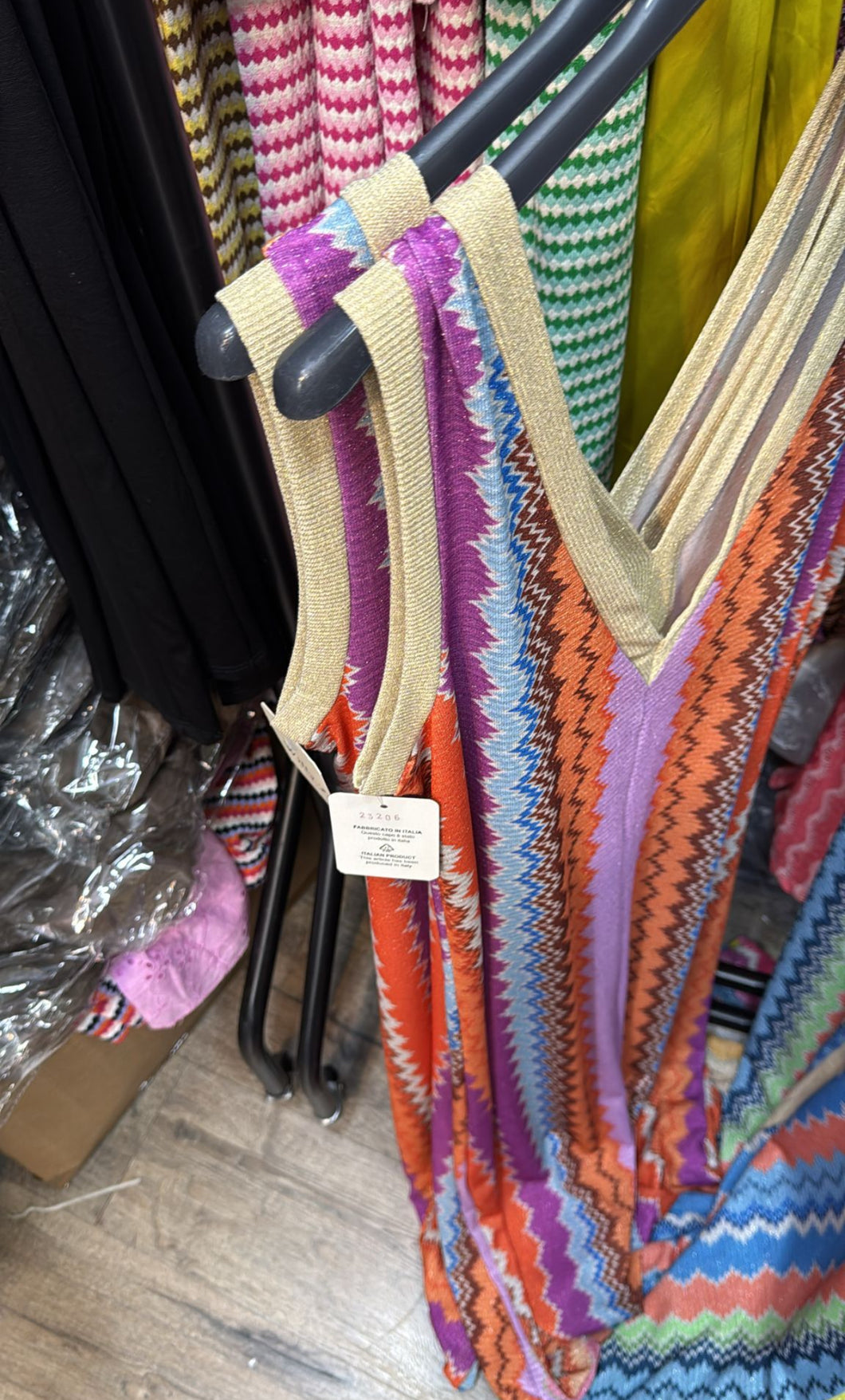 Purple zigzag dress
