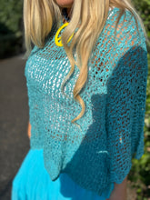 Load image into Gallery viewer, Light crochet poncho
