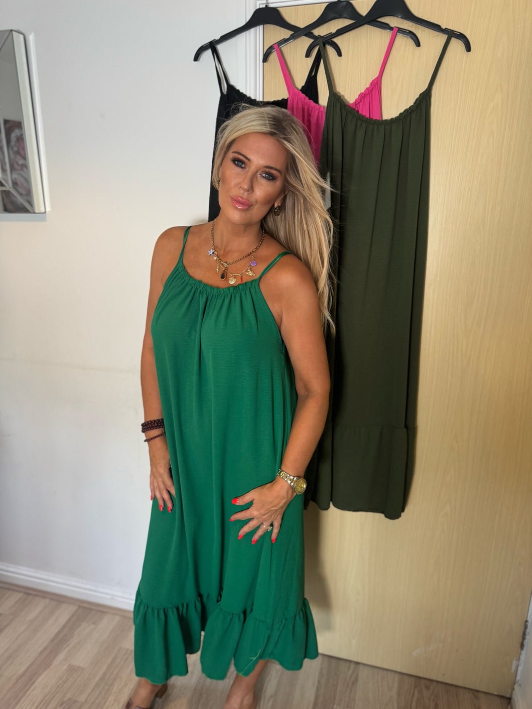 Frill basic dress