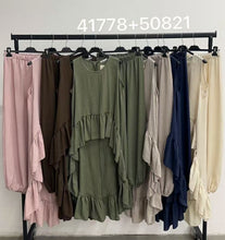 Load image into Gallery viewer, Frill drop boho co ord 5 colours
