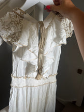 Load image into Gallery viewer, Golden days frilly mirror maxi dress
