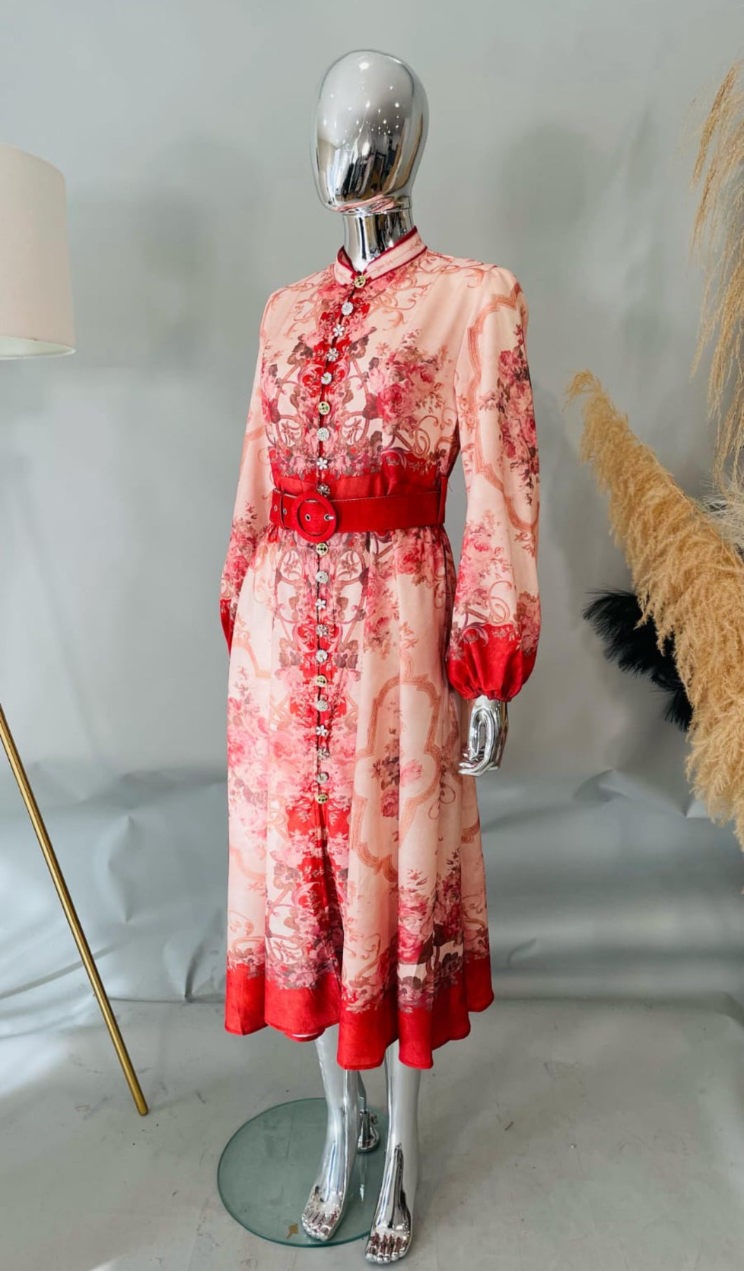 Luxe red maxi dress
