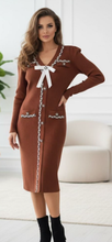 Load image into Gallery viewer, Choclate bodycon dress
