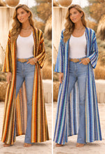 Load image into Gallery viewer, Zigzag open cardigan kaftan
