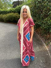 Load image into Gallery viewer, Aztec lurex dress
