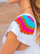 Load image into Gallery viewer, White luxe beaded dress
