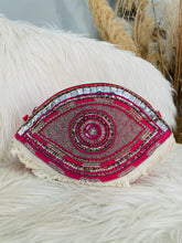 Load image into Gallery viewer, Embellished evil eye shoulder cross bag
