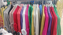 Load image into Gallery viewer, Italian drape cross over top / cardi
