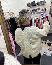 Load image into Gallery viewer, Leather jacket/cardigan
